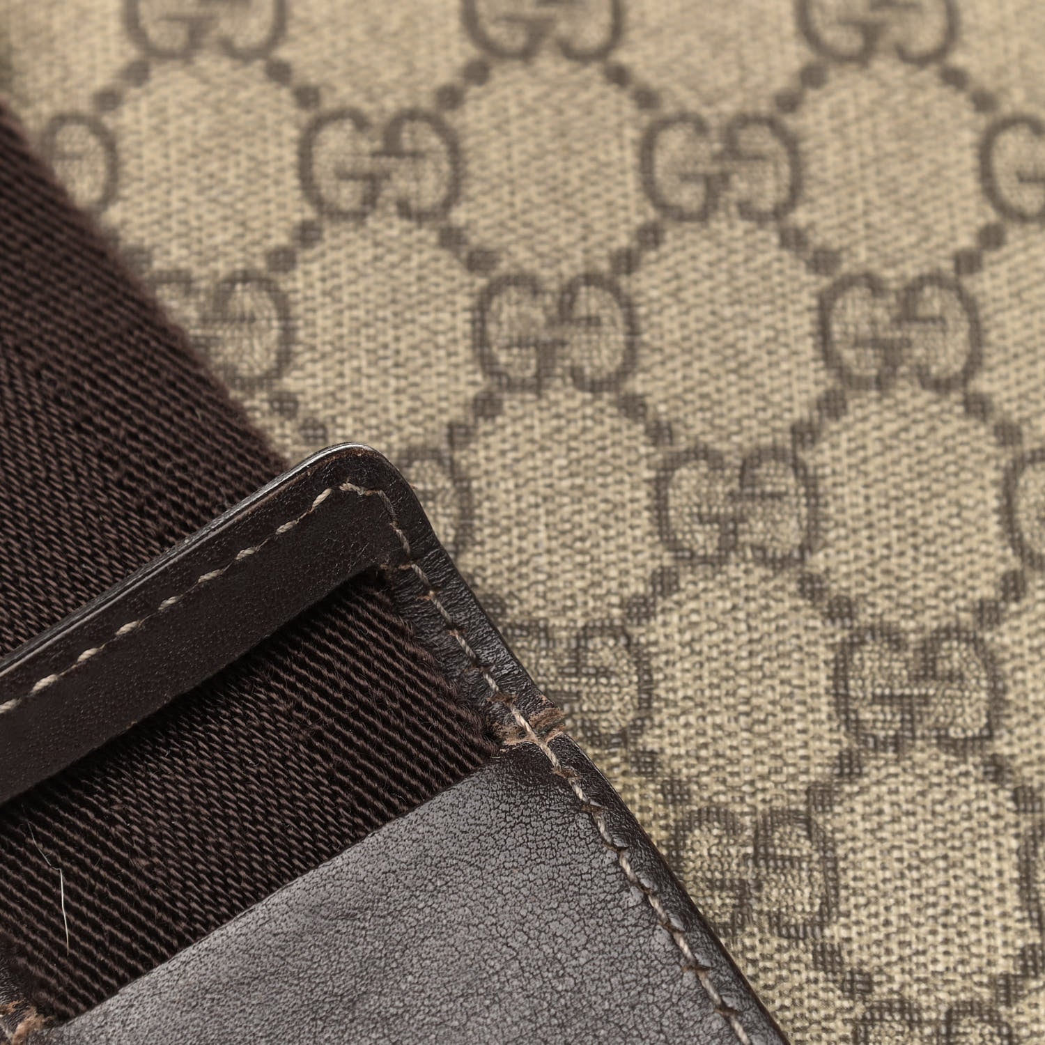 Gucci GG Plus Monogram Messenger Diaper Bag Dark Brown 16 of 18