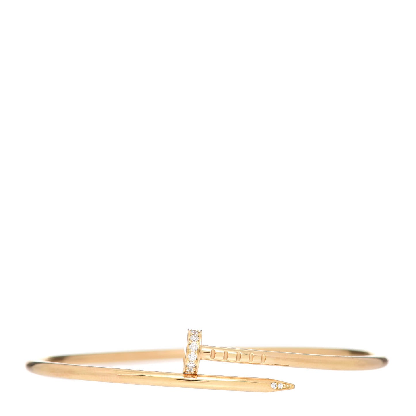 18K Yellow Gold Diamond Small Juste Un Clou Bracelet 17