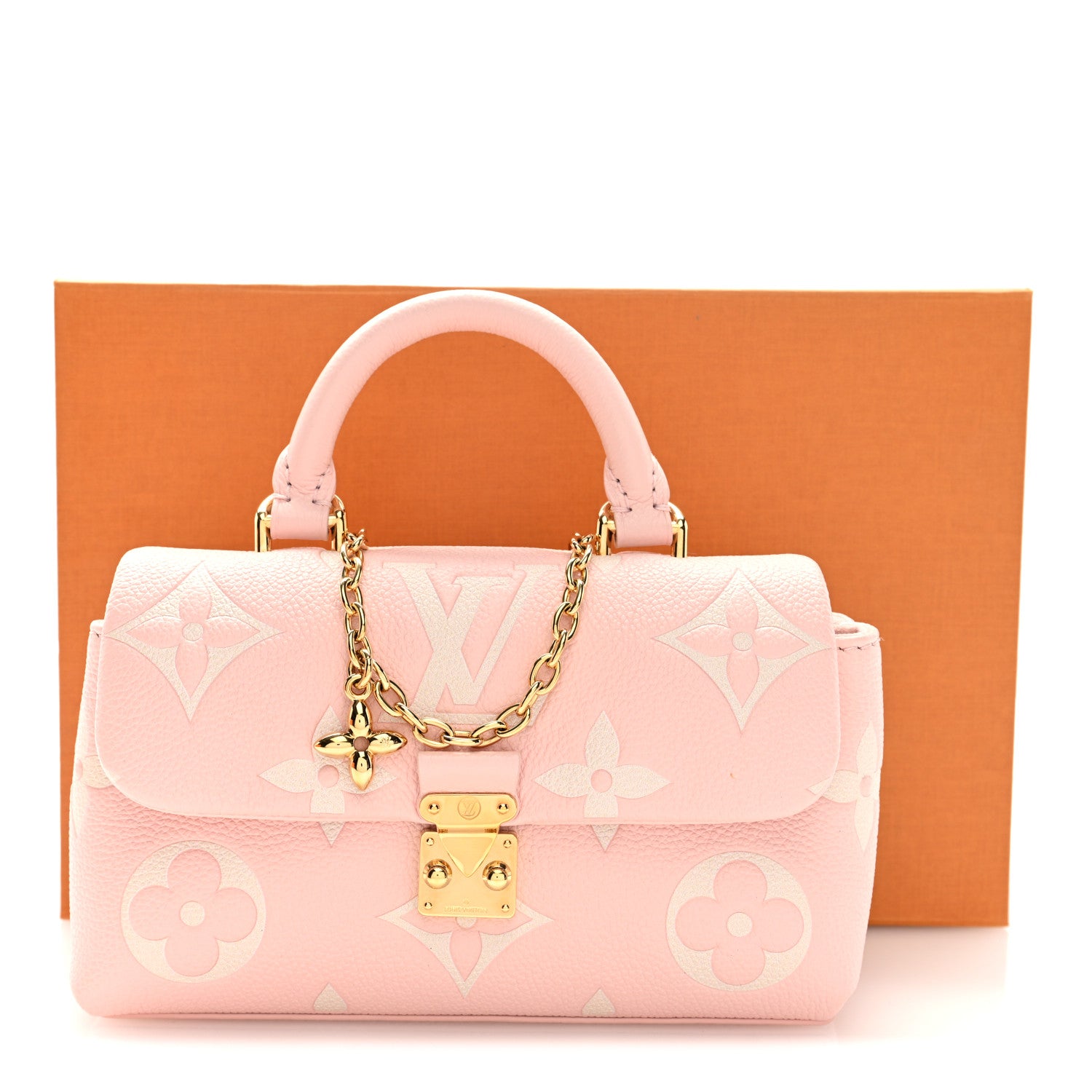 Louis Vuitton Empreinte Monogram Giant Madeleine Nano Rose White