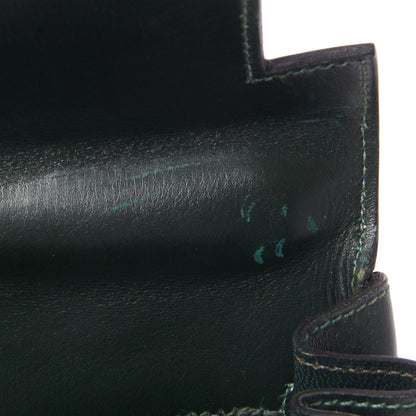 Hermes Box Kelly Sellier 32 Vert Fonce 17 of 32
