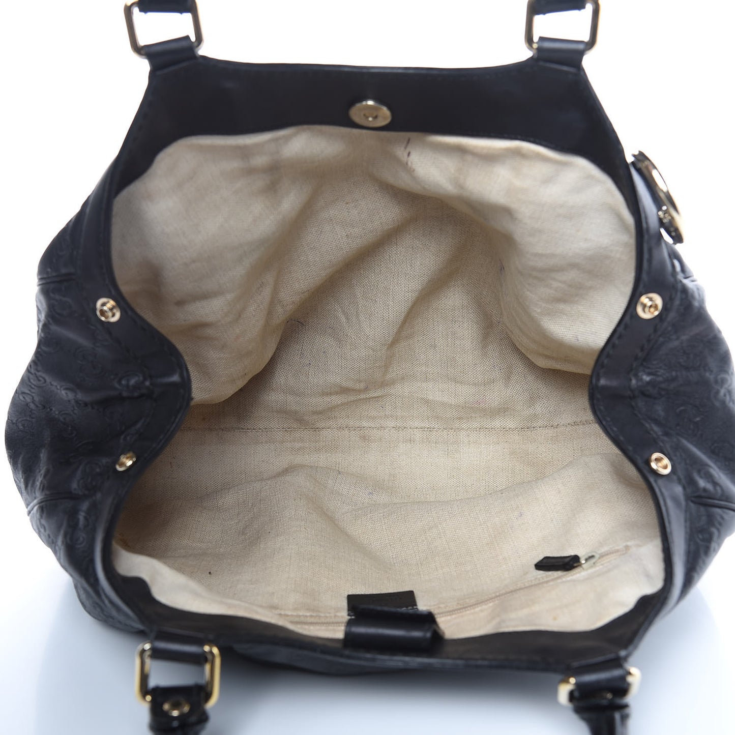 Guccissima Medium Sukey Tote Black