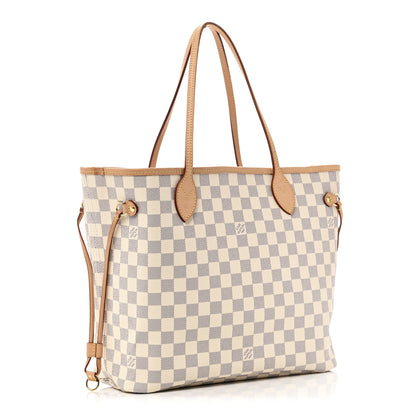 Louis Vuitton Damier Azur Neo Neverfull MM Rose Ballerine 4 of 11