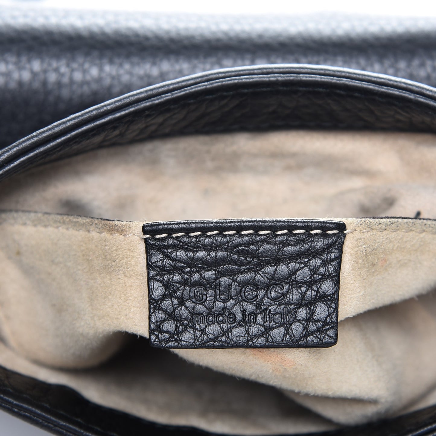 Pebbled Calfskin Small 1973 Chain Shoulder Bag Black