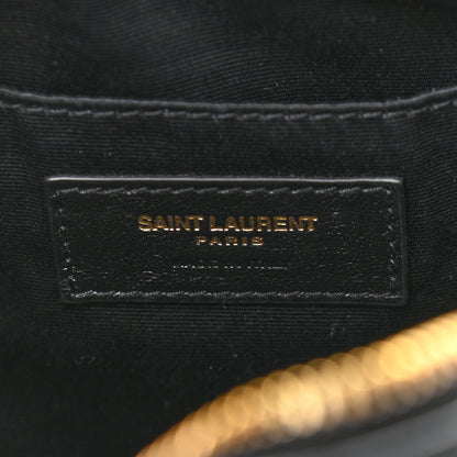 Saint Laurent Calfskin Matelasse Monogram Lou Camera Bag Black 6 of 10