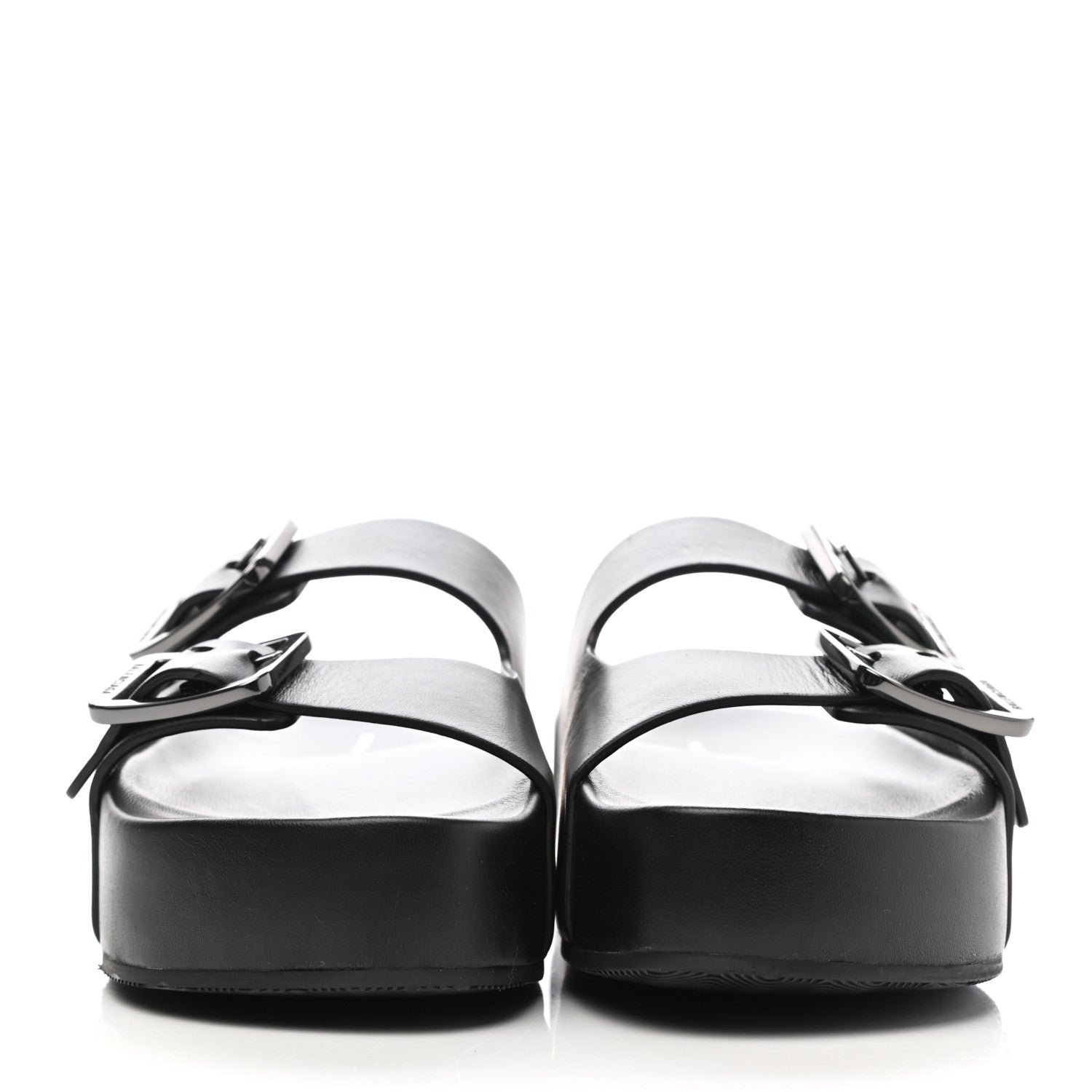 Balenciaga Smooth Nappa Mallorca Platform 50mm Slide Sandals 40 Black 2 of 11