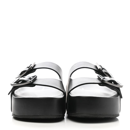 Balenciaga Smooth Nappa Mallorca Platform 50mm Slide Sandals 40 Black 2 of 11