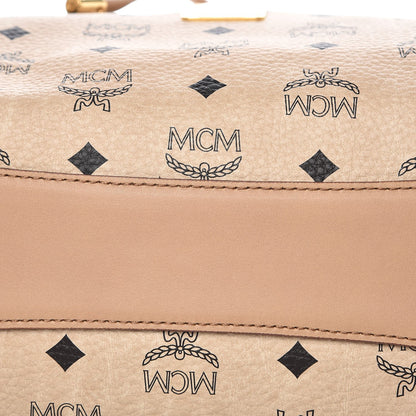 MCM Visetos Medium Drawstring Shopper Beige 18 of 20