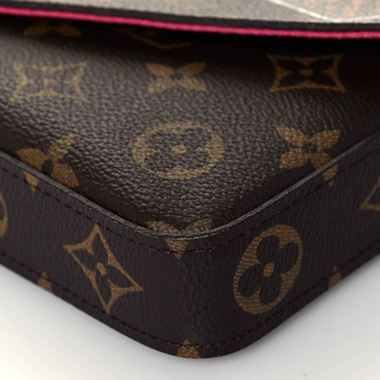 Louis Vuitton Monogram My LV World Tour Pochette Felicie Chain Wallet Hot Pink 10 of 13