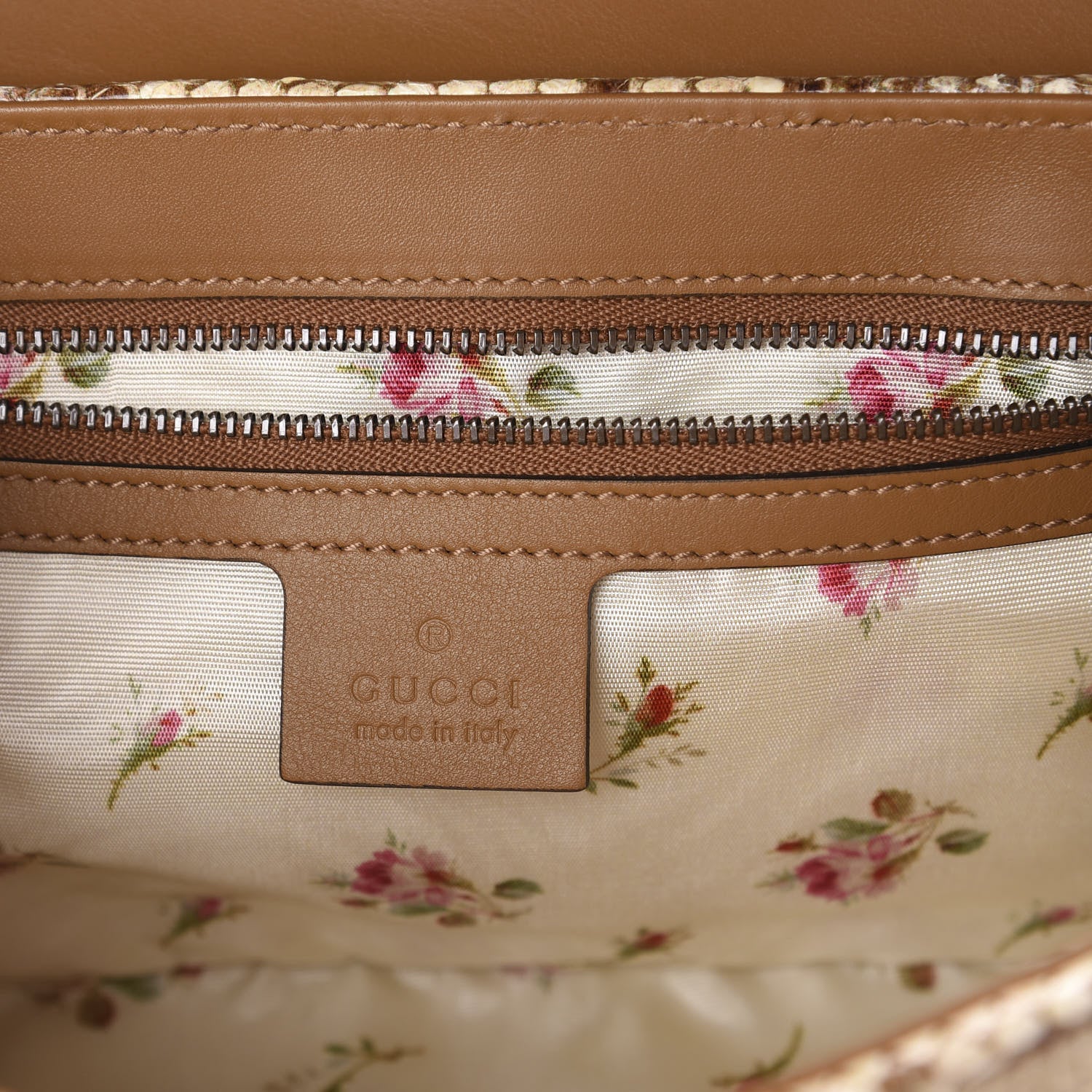 Gucci Raffia Elaphe Matelasse Small GG Marmont Shoulder Bag Natural Cream Brown 6 of 9