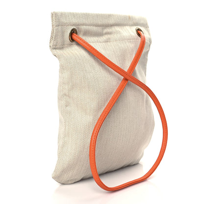 Hermes Canvas Swift Aline Grooming Bag Orange 3 of 9