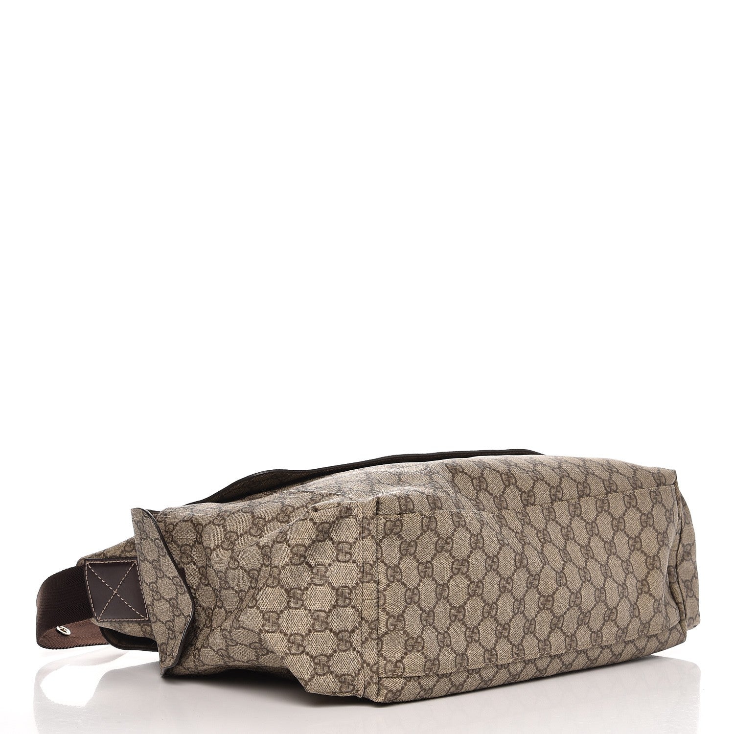 Gucci GG Plus Monogram Messenger Diaper Bag Dark Brown 4 of 9