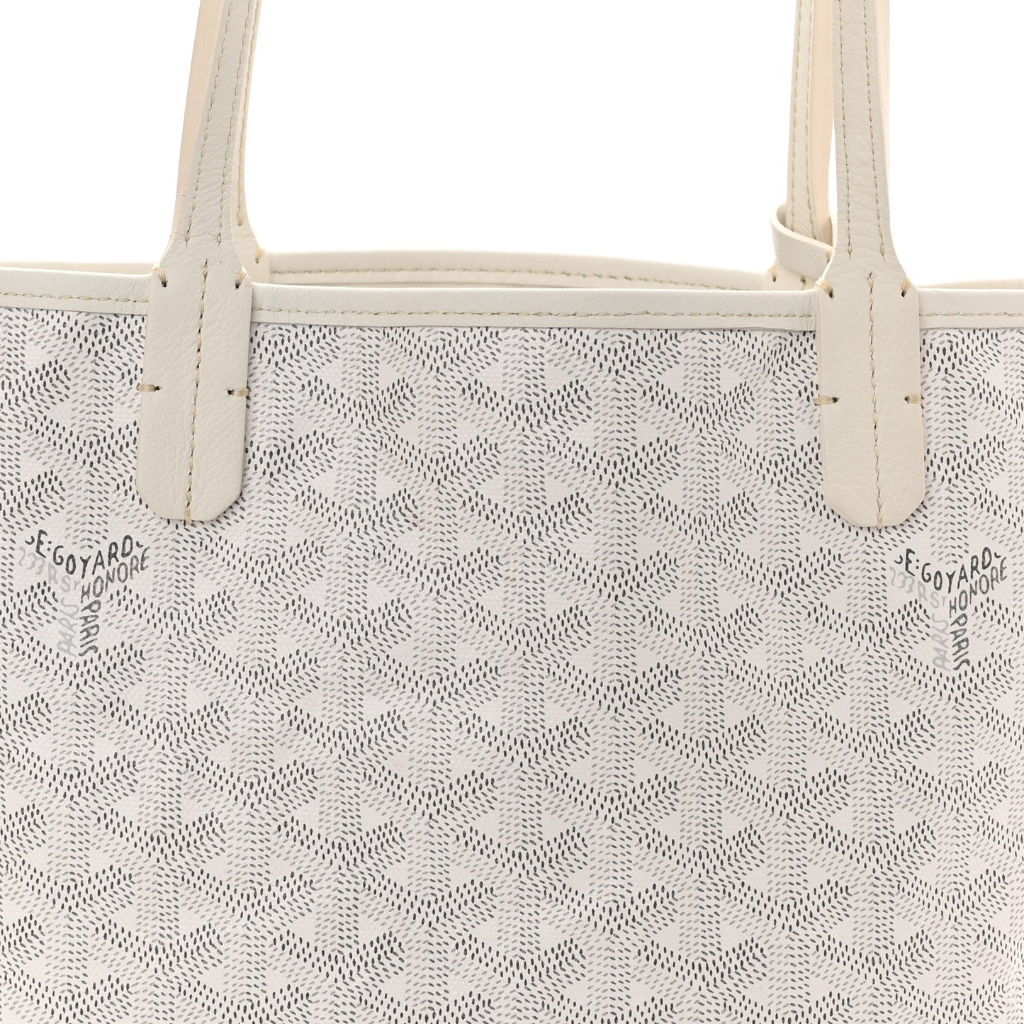 Goyardine Reversible Mini Anjou White