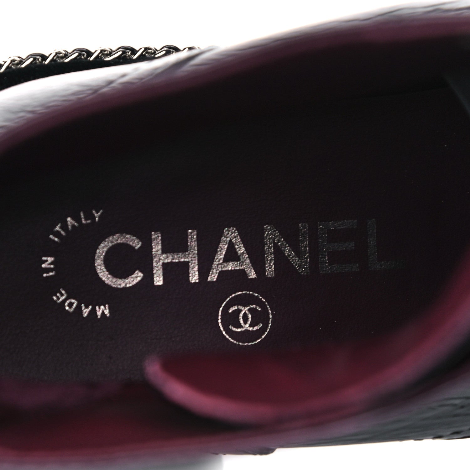 Chanel Crackled Calfskin Velvet Pearl Combat Short Boots 38 Black 7 of 14