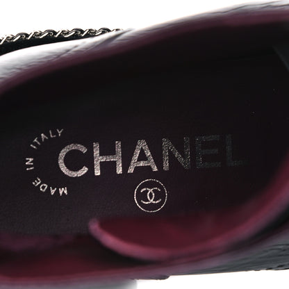 Chanel Crackled Calfskin Velvet Pearl Combat Short Boots 38 Black 7 of 14
