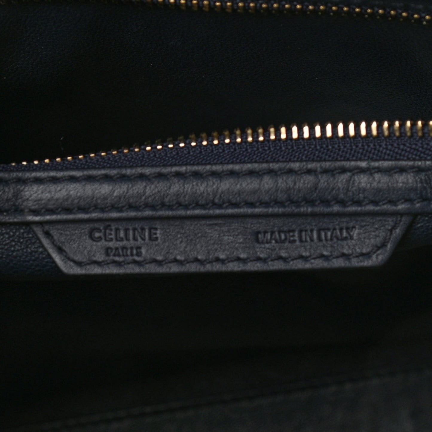 Smooth Calfskin Mini Luggage Navy Blue