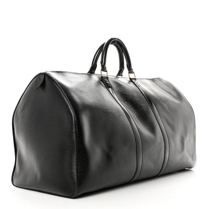 Louis Vuitton Epi Keepall 55 Black 2 of 8