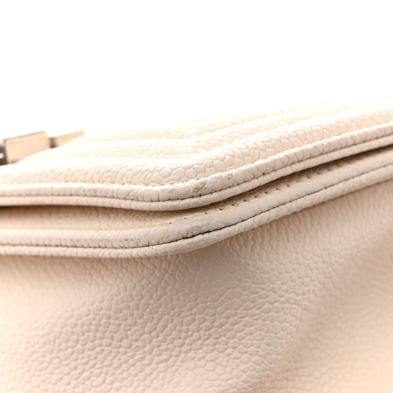 Chanel Caviar Quilted Small Boy Flap White 12 of 12