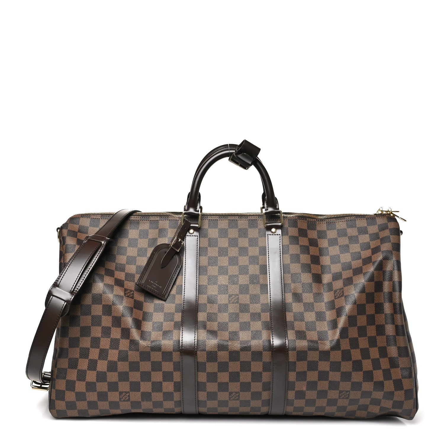 Louis Vuitton Damier Ebene Keepall Bandouliere 55 1 of 8
