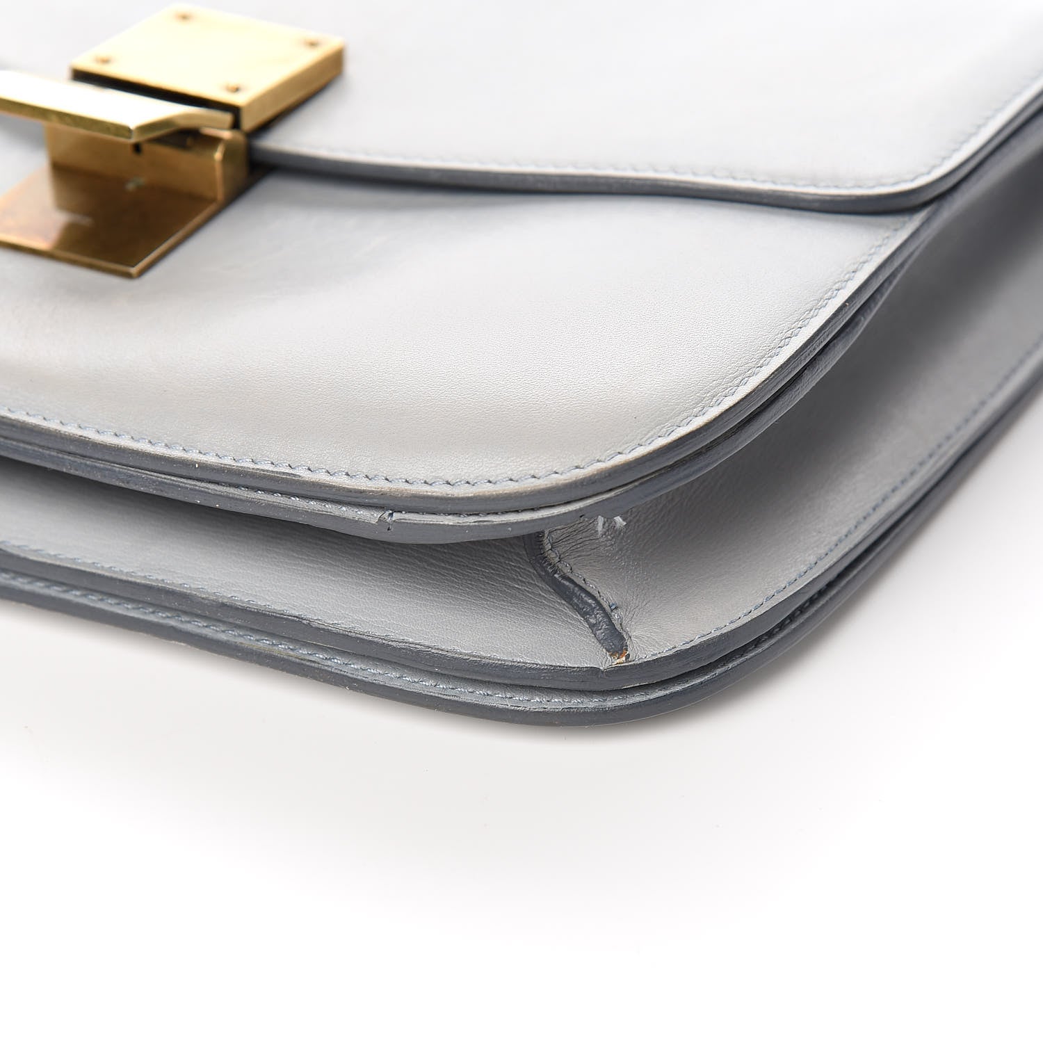 Celine Box Calfskin Medium Classic Box Flap Bag Sky 10 of 12