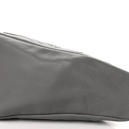 Prada Vitello Daino Triangle Shoulder Bag Grey 9 of 9