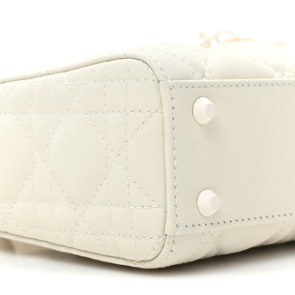 Christian Dior Ultra Matte Calfskin Cannage Mini Lady Dior White 8 of 10