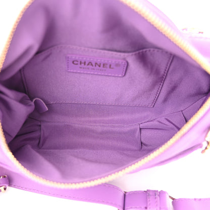 Chanel Lambskin Quilted Waist Belt Bag Purple 5 of 10