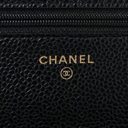 Chanel Caviar Quilted Wallet On Chain WOC Black 6 of 12