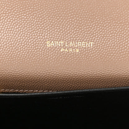 Saint Laurent Grain De Poudre Monogram Uptown Chain Wallet Taupe 7 of 13