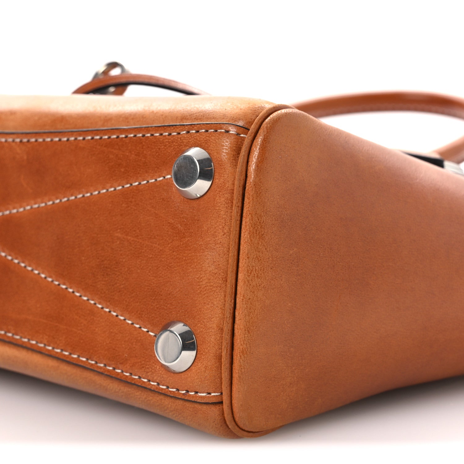 Balenciaga Vegetable Tanned Lambskin Mini Bel Air Carry All Bag Tan Cowboy 9 of 10