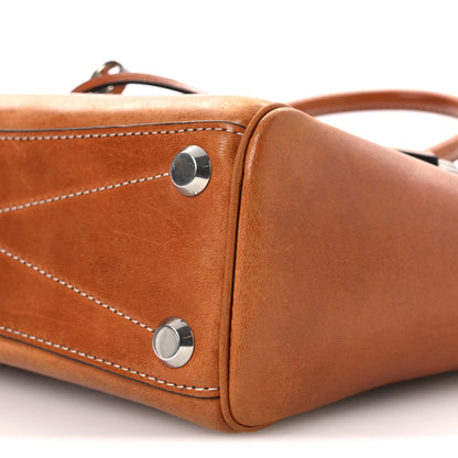 Balenciaga Vegetable Tanned Lambskin Mini Bel Air Carry All Bag Tan Cowboy 9 of 10