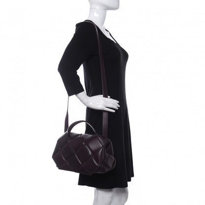 Bottega Veneta Nappa Intreccio Padded Top Handle Shoulder Bag Grape 2 of 8