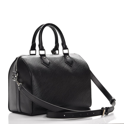 Louis Vuitton Epi Speedy Bandouliere 25 Black 4 of 8