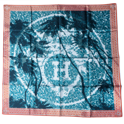 Hermes Silk A Beverly Hills Scarf 90 Bleu 2 of 5