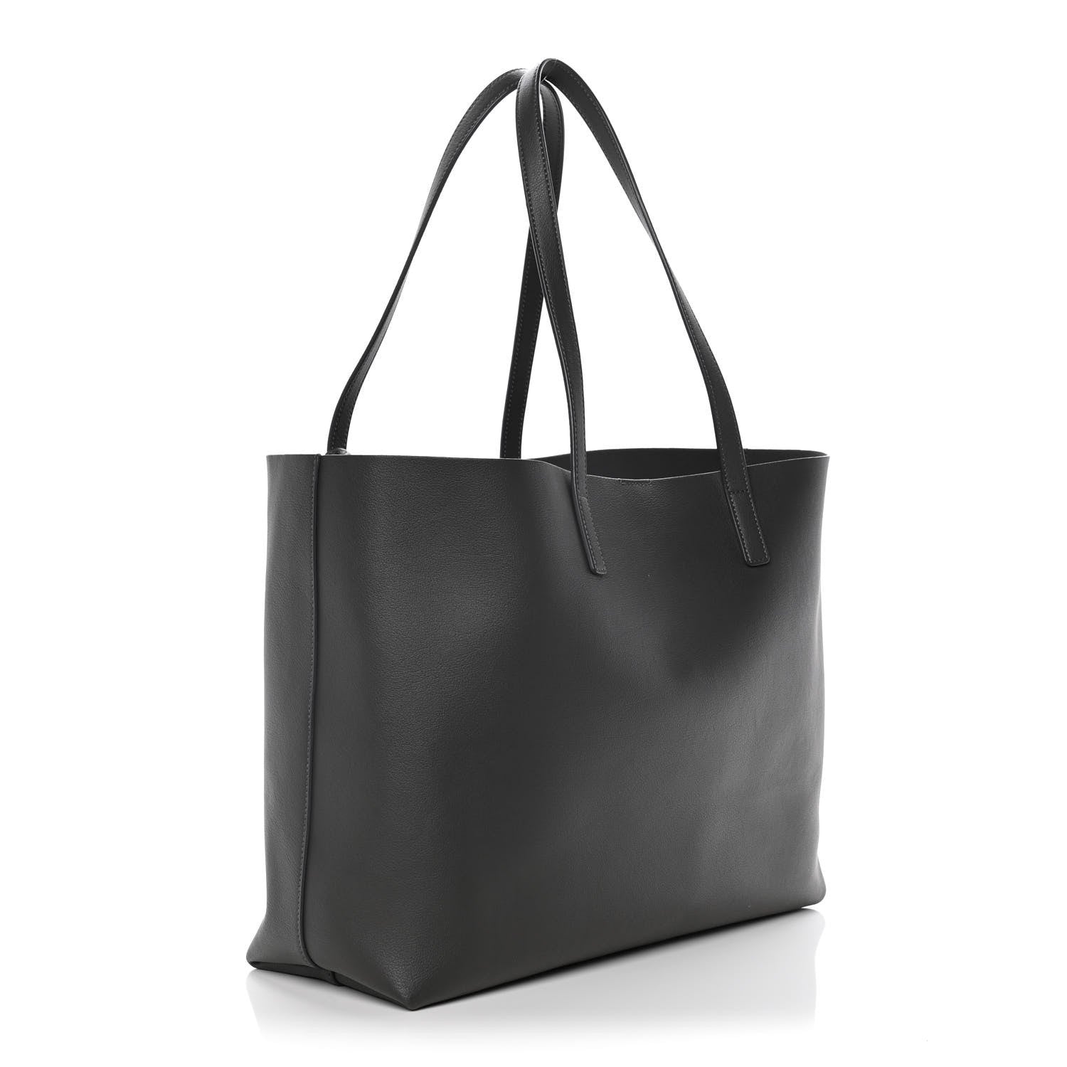 Saint Laurent Calfskin Large Shopping Tote Storm 2 of 9