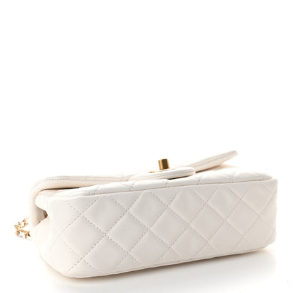 Chanel Lambskin Quilted Mini Rectangular Pearl Crush Flap White 4 of 9