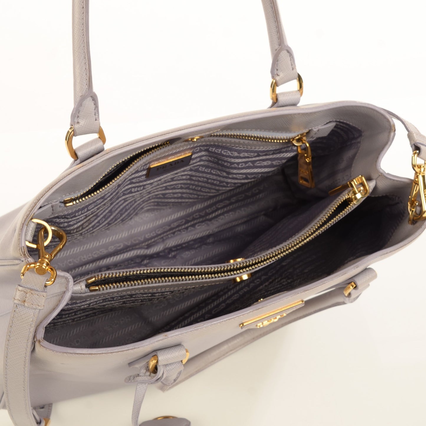 Saffiano Lux Medium Tote Glicine