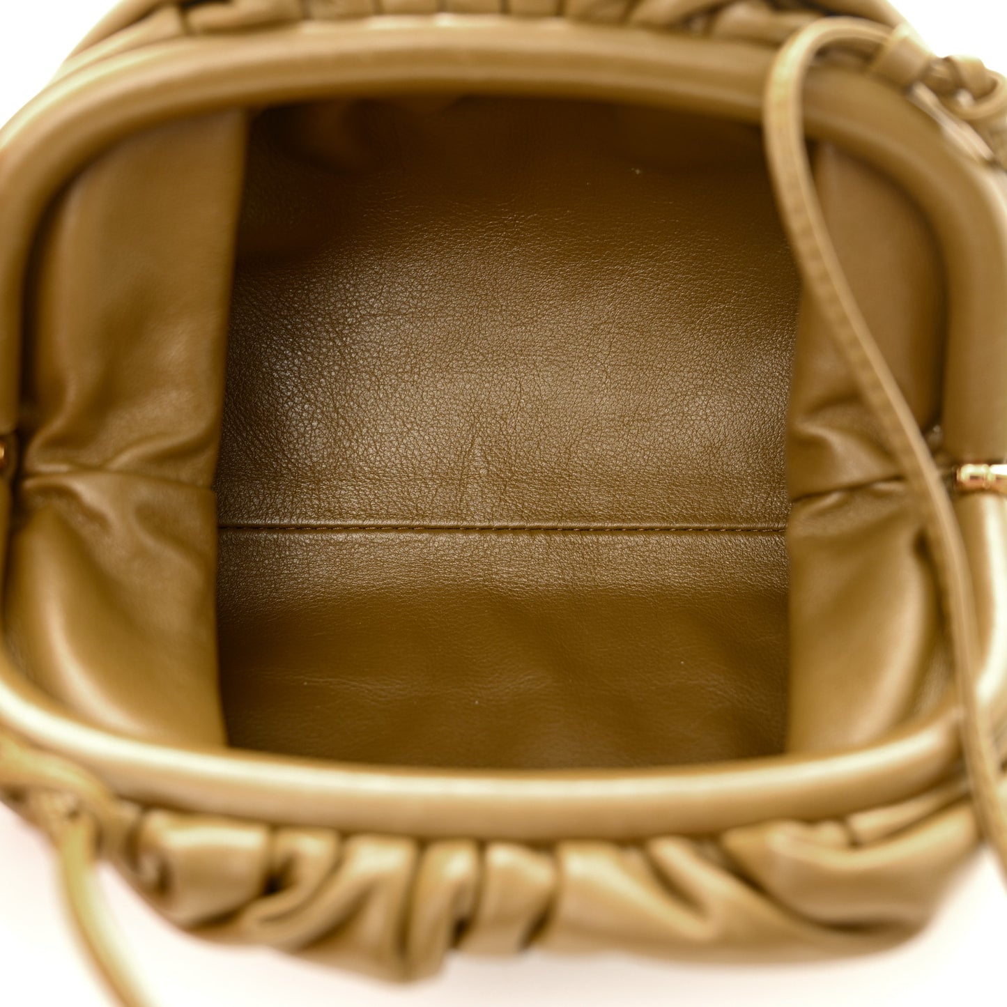Butter Calfskin The Mini Pouch Moutarde