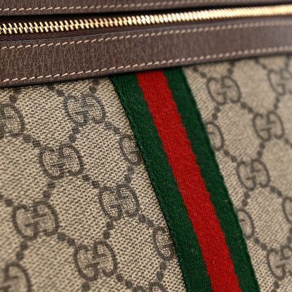 Gucci GG Supreme Monogram Large Ophidia Pouch Clutch Brown 8 of 8