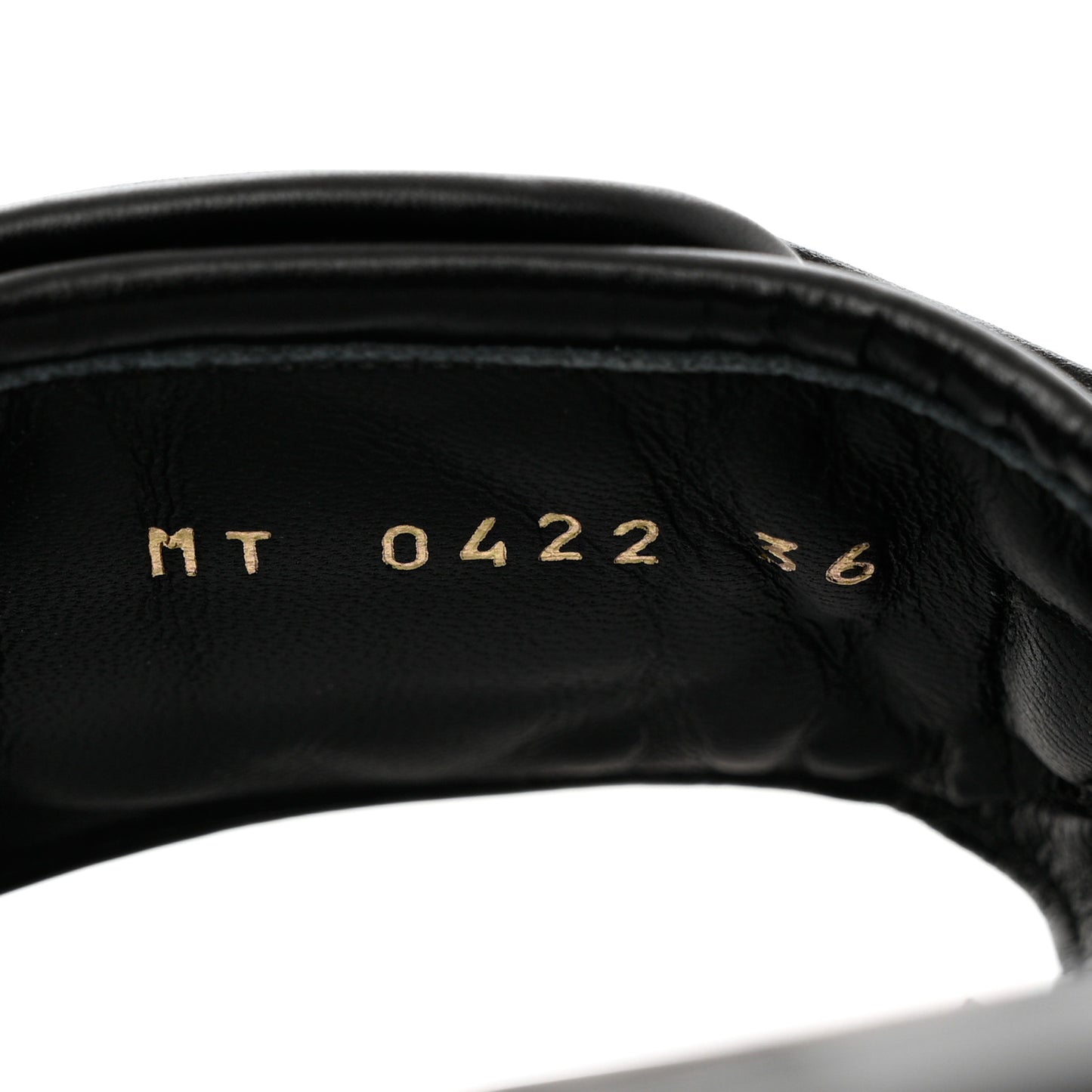 Calfskin Cannage Dio(r)evolution Slide Sandals 36 Black