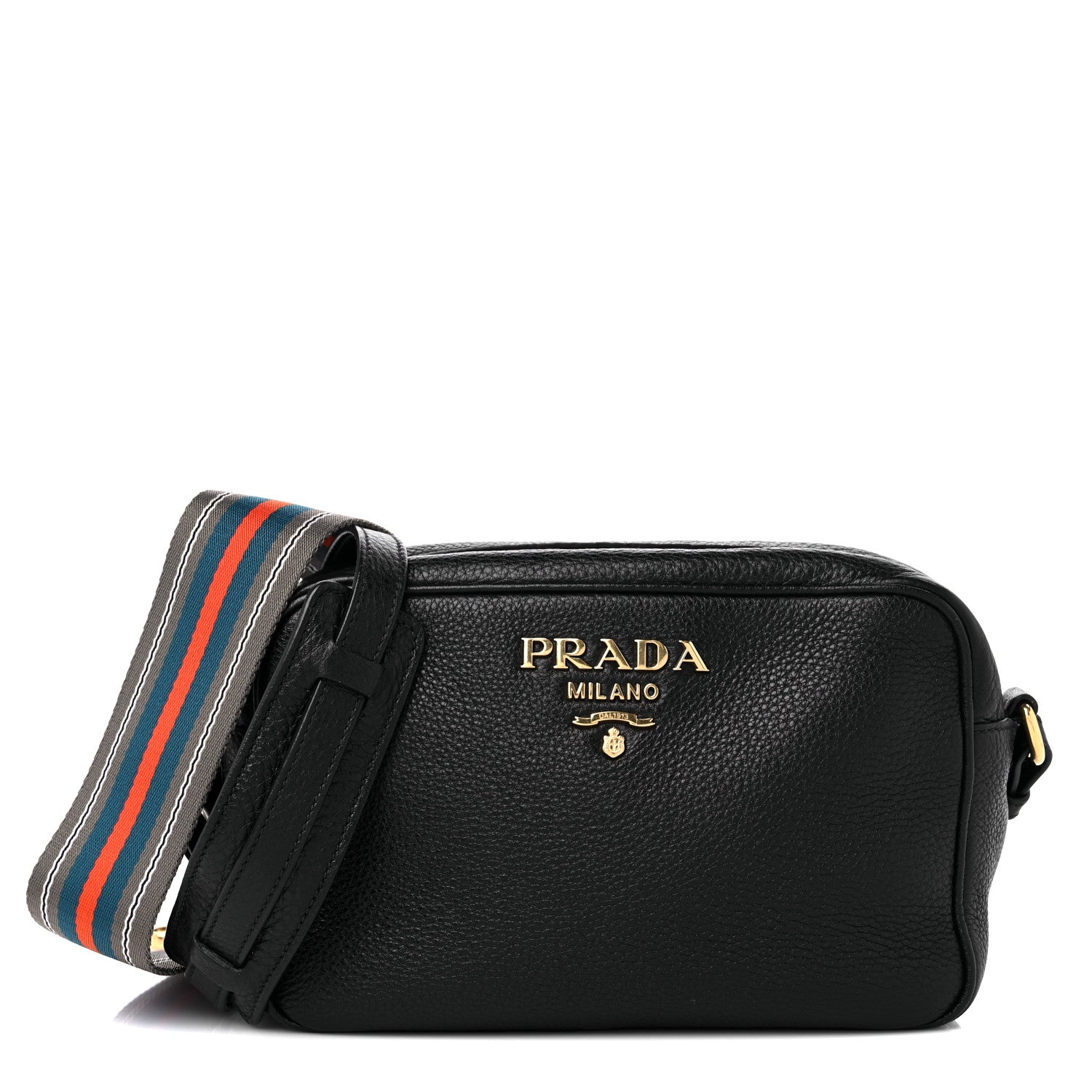 Prada Vitello Daino Camera Crossbody Black 1 of 10