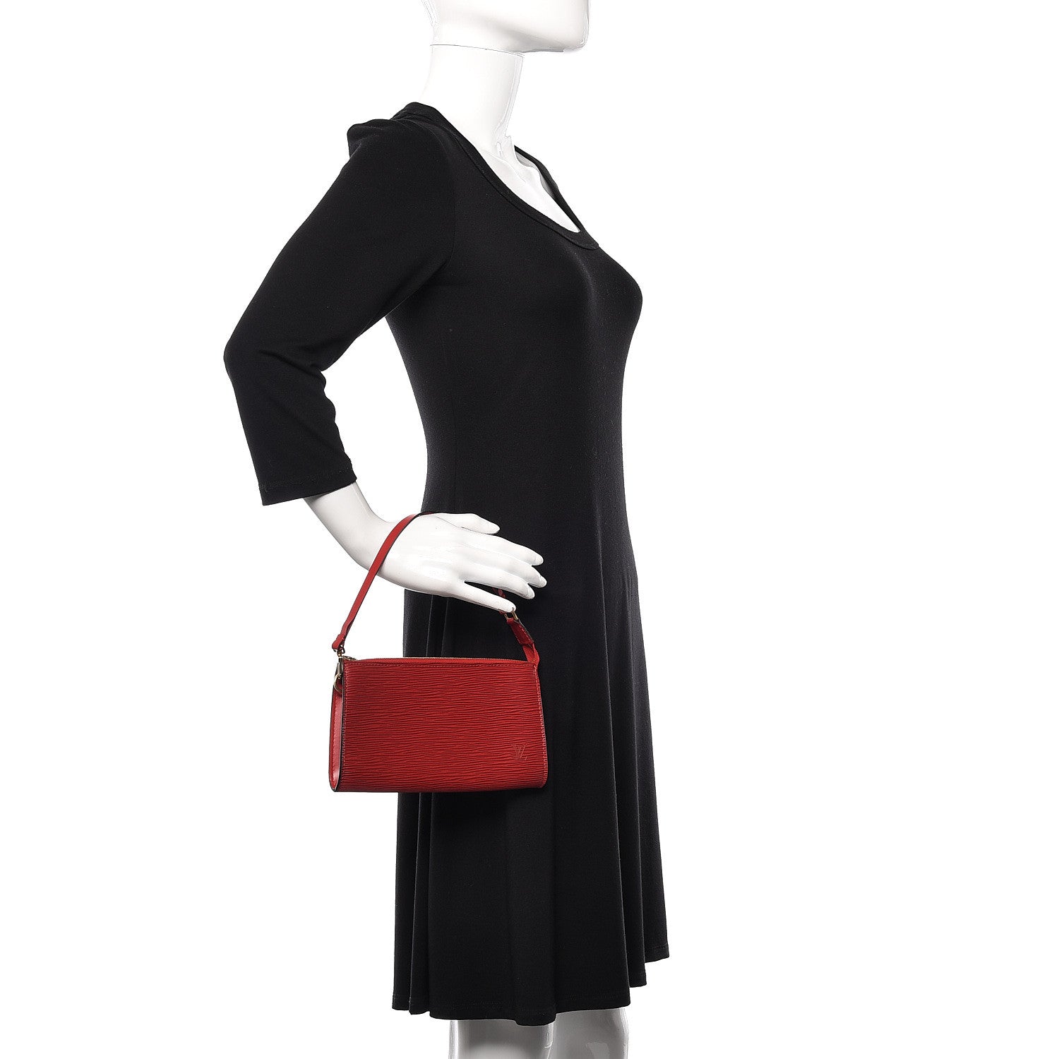 Louis Vuitton Epi Pochette Accessories 21 Castillan Red 2 of 10