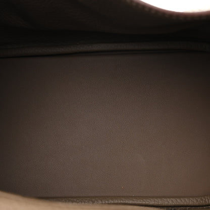 Hermes Taurillon Clemence Lindy 26 Etoupe 5 of 10