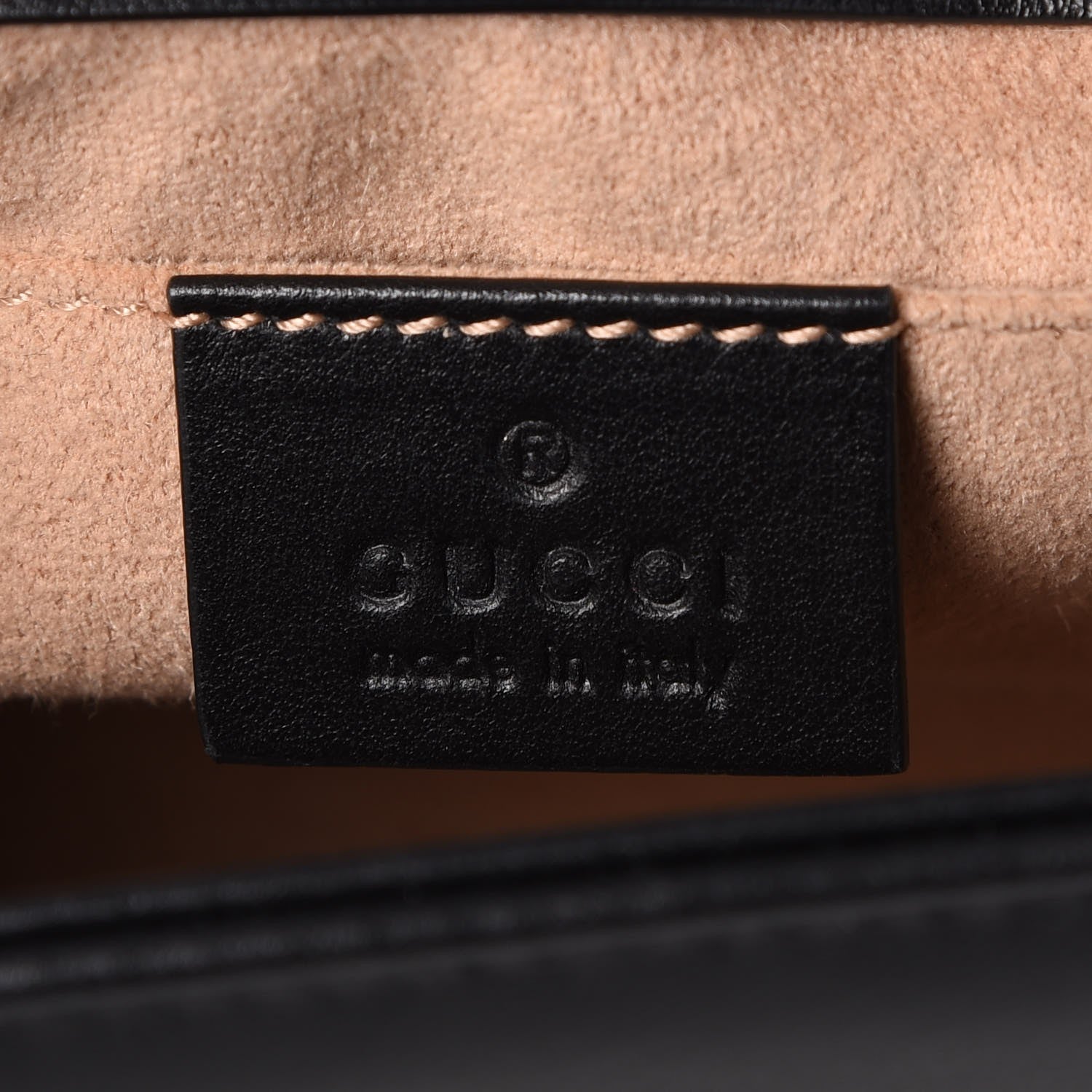 Gucci Calfskin Matelasse Mini GG Marmont Shoulder Bag Black 5 of 8