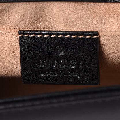 Gucci Calfskin Matelasse Mini GG Marmont Shoulder Bag Black 5 of 8
