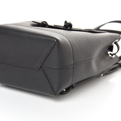 Louis Vuitton Calfskin Lockme Mini Backpack Black 7 of 7