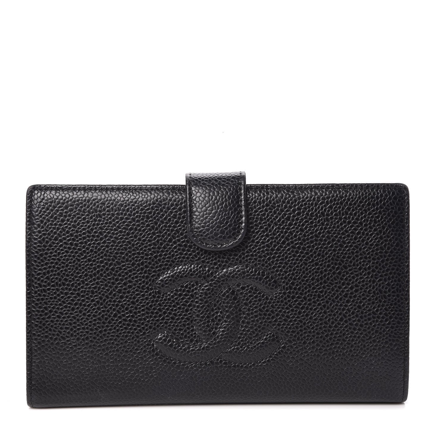 Caviar Timeless CC French Wallet Black