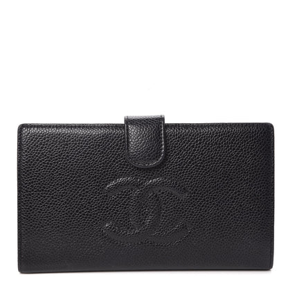 Chanel Caviar Timeless CC French Wallet Black 1 of 8