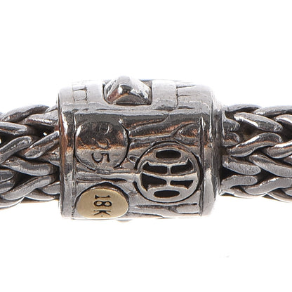 John Hardy Sterling Silver Pave Diamond Medium Classic Chain Clasp Bracelet 5 of 7