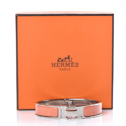 Hermes Enamel Narrow Clic Clac H Bracelet PM Mango 5 of 5