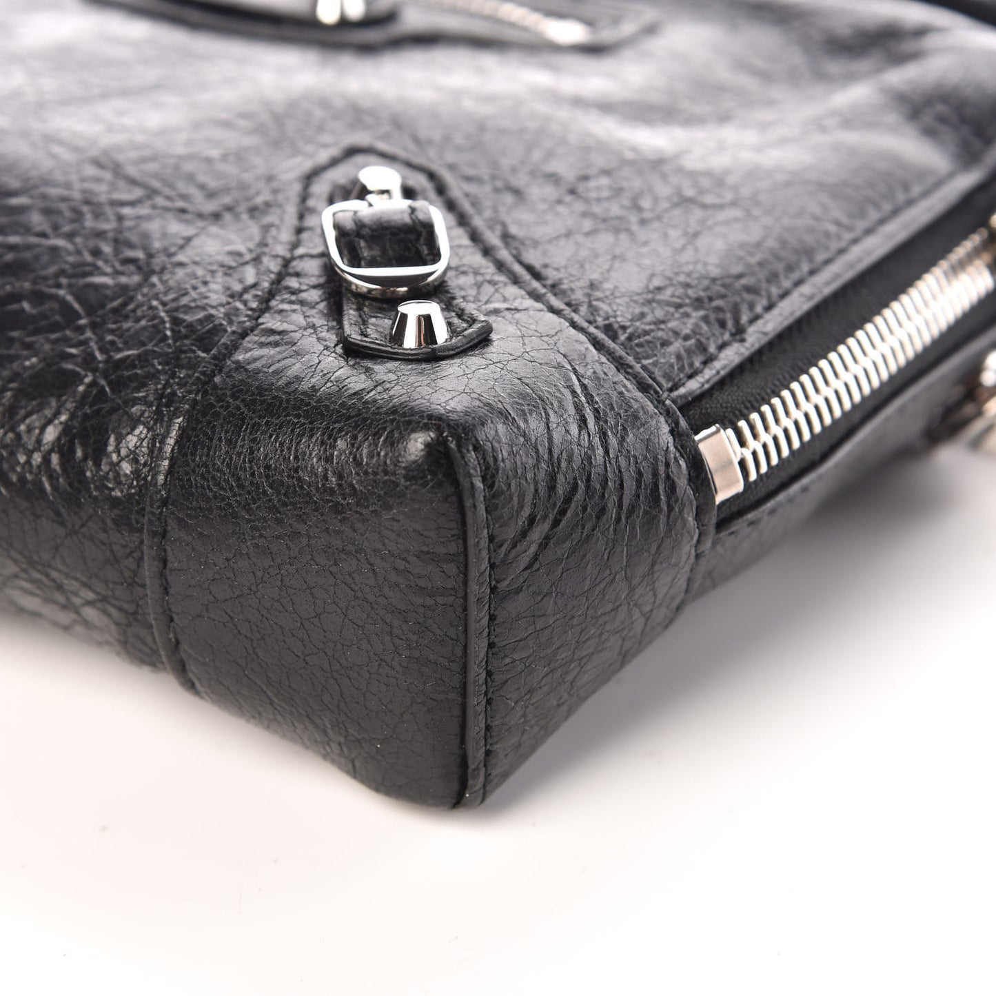 Agneau Classic Hardware XS Reporter Crossbody Black